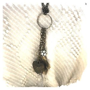 Long Bronze Charm Neclace